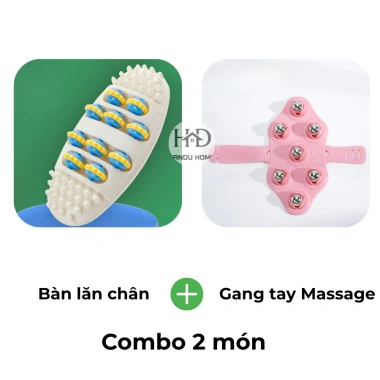 Găng Tay Lăn Massage Đa Năng Giảm Mỏi, Kích Thích Tuần Hoàn Máu Giá 34.000đ