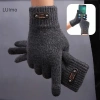 Găng tay len ấm áp mùa đông, cảm ứng, full ngón, dùng cho lái xe - 41.300đ