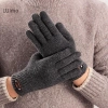 Găng tay len ấm áp mùa đông, cảm ứng, full ngón, dùng cho lái xe - 41.300đ 2