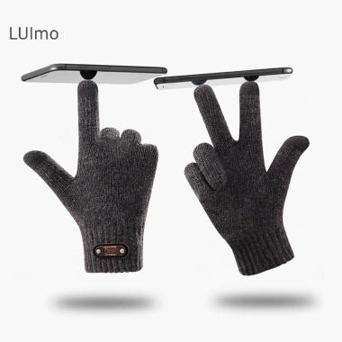Găng tay len ấm áp mùa đông, cảm ứng, full ngón, dùng cho lái xe - 41.300đ