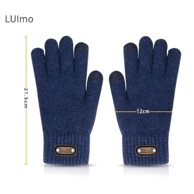 Găng tay len ấm áp mùa đông, cảm ứng, full ngón, dùng cho lái xe - 41.300đ