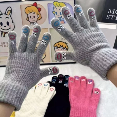 Găng tay len ấm áp nữ - Giữ ấm mùa thu đông, họa tiết hoạt hình cute, mẫu mới 2.025, giá chỉ 59.000 VND 9