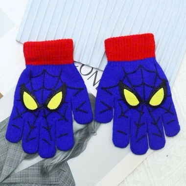 Găng Tay Len Bé Trai 3-8 Tuổi Người Nhện Spiderman - 45k Giá Ưu Đãi