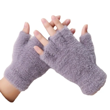 Găng Tay Len Hở Ngón Giữ Ấm Nam Nữ – Siêu Mềm, Thời Trang, Giá 50.261 VND