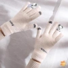 Găng tay len nữ ấm áp mùa thu đông, có lỗ màn hình cảm ứng, giảm giá 45.100₫ 8