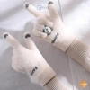 Găng tay len nữ ấm áp mùa thu đông, có lỗ màn hình cảm ứng, giảm giá 45.100₫ 9