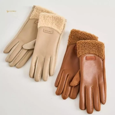 Găng Tay Lông Cừu Da Ấm - Xe Đạp Mùa Đông, Bảo Vệ Ấm Áp, Giá Ưu Đãi 128k 8