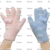 Găng tay lông HYCEO 5 ngón dày nơ, ấm áp, chống gió, màu lạnh, full ngón cho nam nữ