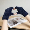 Găng tay lông tơ hai ngón ấm áp, màn hình cảm ứng, Unisex, thích hợp đi xe đạp 39k 3