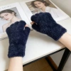 Găng tay lông tơ hai ngón ấm áp, màn hình cảm ứng, Unisex, thích hợp đi xe đạp 39k 4