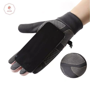 Găng tay lót lông cừu ấm, chống gió nước, cảm ứng, thích hợp đi xe đạp, trượt tuyết - giảm 21% 4