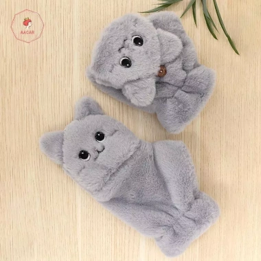 Găng Tay Nữ AACAR Sang Trọng Ấm Lật Ngón Đáng Yêu Mềm Mại Dày Linh Hoạt Nửa Ngón Mùa Đông - 73.764 VND 5