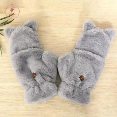 Găng Tay Nữ AACAR Sang Trọng Ấm Lật Ngón Đáng Yêu Mềm Mại Dày Linh Hoạt Nửa Ngón Mùa Đông - 73.764 VND 6