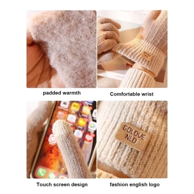 Găng tay nữ GOLOVE len mềm mịn ấm áp, combo 3 đôi mùa Thu Đông - Giá chỉ 36.000đ 7