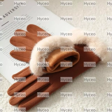 Găng Tay Nữ HYCEO Full Ngón Tay Cảm Ứng Màu Trơn Dày Ấm Áp Mùa Đông Ưu Đãi 117.720₫