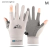 Găng Tay Nữ Ice Silk Mỏng Chống Tia Cực Tím Sương, Cảm Ứng Lái Xe, Thoáng Khí VN 10