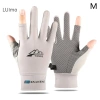 Găng Tay Nữ Mùa Hè Ice Silk SBS – Chống UV, Cảm Ứng, Lái Xe An Toàn, Thoáng Khí 10