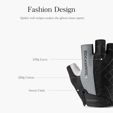 Găng tay nửa ngón ROCKBROS - Thoáng khí, chống trượt, hấp thụ sốc, xe đạp leo núi 6 Găng tay nửa ngón ROCKBROS - Thoáng khí, chống trượt, hấp thụ sốc, xe đạp leo núi 6