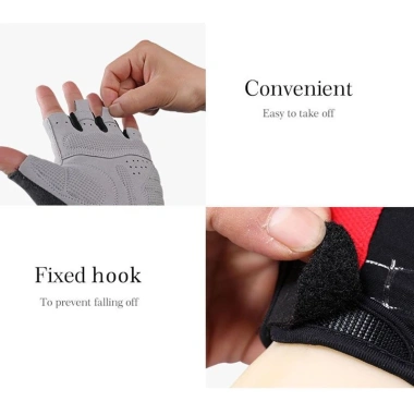 Găng tay nửa ngón ROCKBROS - Thoáng khí, chống trượt, hấp thụ sốc, xe đạp leo núi 8 Găng tay nửa ngón ROCKBROS - Thoáng khí, chống trượt, hấp thụ sốc, xe đạp leo núi 8
