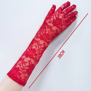 Găng tay ren rỗng trắng dài tay cho đám cưới giao hàng địa phương giảm giá 20% chỉ 29.466đ