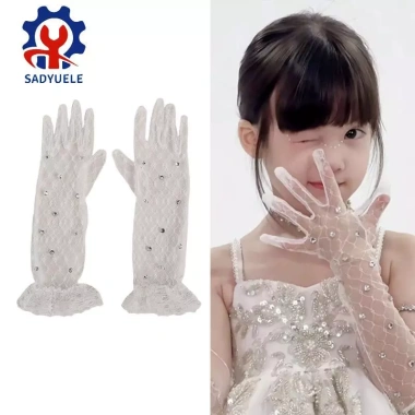 Găng tay ren thanh lịch cho bé gái 3-12 tuổi - Đồ tiệc công chúa, giá 46.540 VND