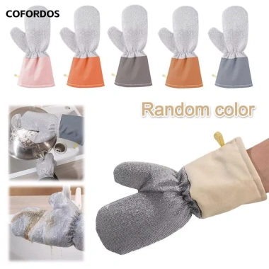 Găng tay rửa chén COFORDOS sợi bạc chống thấm nước, dày dặn, sạch bếp nhanh