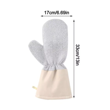 Găng tay rửa chén COFORDOS sợi bạc chống thấm nước, dày dặn, sạch bếp nhanh