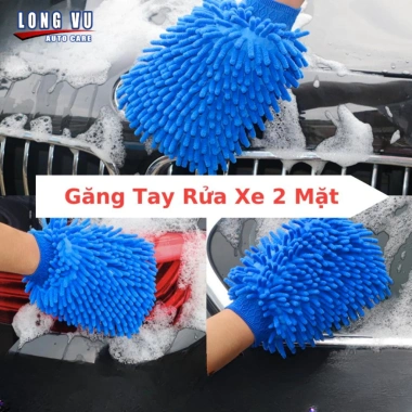 Găng Tay San Hô Rửa Xe Microfiber Siêu Mềm Mịn, Dày Dặn, Tiện Dụng - 29.000 VND