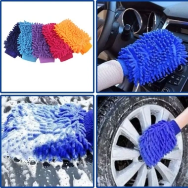 Găng Tay San Hô Rửa Xe Microfiber Siêu Mềm Mịn, Dày Dặn, Tiện Dụng - 29.000 VND