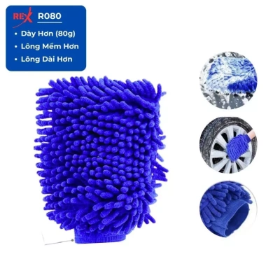 Găng Tay San Hô Rửa Xe Microfiber Siêu Mềm Mịn, Dày Dặn, Tiện Dụng - 29.000 VND