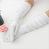 Găng Tay Satin Dài Nhiều Màu Cô Dâu & Tiệc Đêm – Thời Trang Sang Trọng