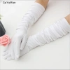 Găng Tay Satin Dài Nhiều Màu Cô Dâu & Tiệc Đêm – Thời Trang Sang Trọng 9