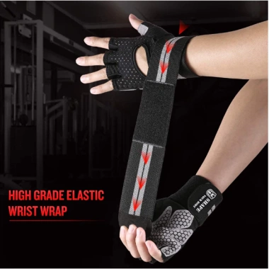 Găng tay tập gym xỏ ngón WORTHDEFENCE - Bảo vệ tay, độ bền cao, giá ưu đãi 130.500đ 6