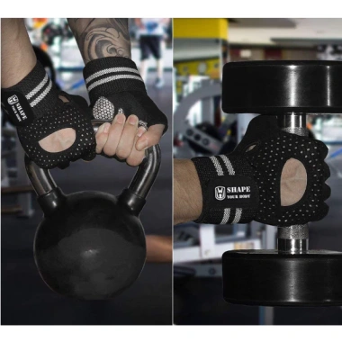 Găng tay tập gym xỏ ngón WORTHDEFENCE - Bảo vệ tay, độ bền cao, giá ưu đãi 130.500đ 7