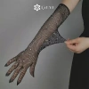 Găng tay thời trang nữ lưới đàn hồi, đá lấp lánh - Giá ưu đãi 58,536₫ 4