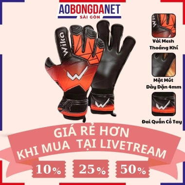 Găng Tay Thủ Môn Wika Fort X Đệm Mút Dày Bắt Bóng Vững Chắc Giá Ưu Đãi 299.000đ