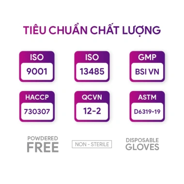 Găng tay trong suốt Vinyl PVC không bột, dai dẻo 100 chiếc - Dành cho Spa Thẩm mỹ, giảm giá 65.000đ 3