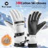 Găng tay trượt tuyết WEST BIKING Cotton 3M, chống thấm 2 lớp, giữ ấm -40°C, cảm ứng, cho mùa đông