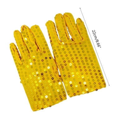Găng Tay Unisex Sequined Dasbsug Co Giãn Lấp Lánh cho Ca Sĩ Vũ Công Tiệc Tối, Giá 83.127 VND