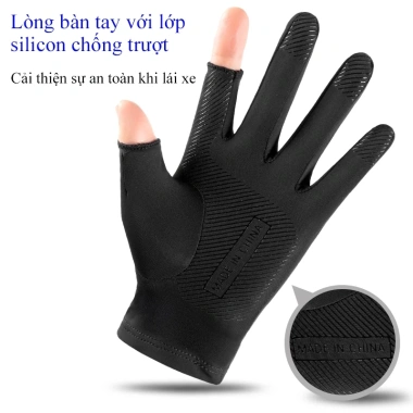 Găng tay vải OSIDEN chống nắng, xỏ ngón, chống trượt, thoáng khí - 94.000₫