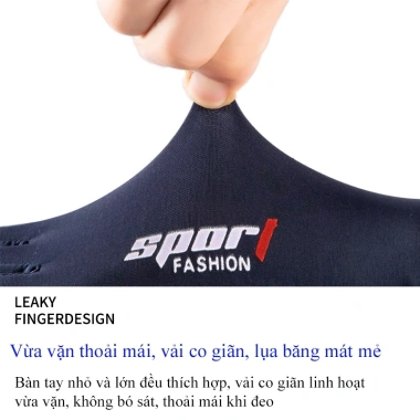 Găng tay vải OSIDEN chống nắng, xỏ ngón, chống trượt, thoáng khí - 94.000₫
