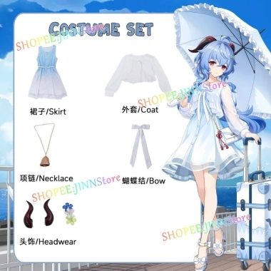 GANYU Trang phục GENSHIN IMPACT Đầm & Tóc giả Animate, giảm giá 284.551₫ 10 GANYU Trang phục GENSHIN IMPACT Đầm & Tóc giả Animate, giảm giá 284.551₫ 10