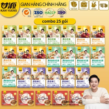 Ganyuan Hỗn Hợp Đậu Hạt Chay Dinh Dưỡng Đậu Phộng Hạt Điều Óc Chó Tôm Khô Giá Ưu Đãi 129.900 VND 10