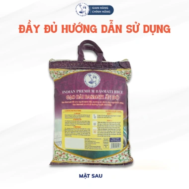 Gạo Basmati 5kg Ấn Độ – Giảm cân, hỗ trợ tiểu đường, thay cơm trắng, giá chỉ 325k