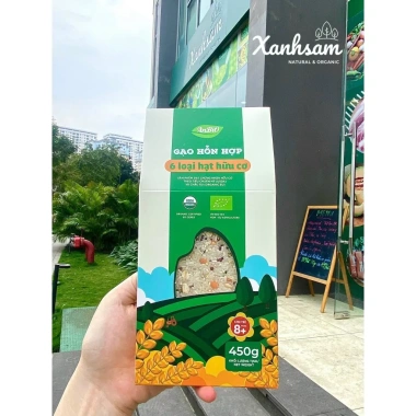 Gạo hữu cơ Mix các loại hạt 450gr XanhSam Natural & Organic - Giảm giá 140.000 VND 8 Gạo hữu cơ Mix các loại hạt 450gr XanhSam Natural & Organic - Giảm giá 140.000 VND 8