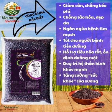 Gạo Lứt Tím Cao Cấp Thaibinh Seed Giàu Anthocyanin Thực Phẩm Kiêng Đặc Biệt Giá Ưu Đãi 44.100 VND 2