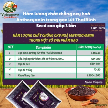 Gạo Lứt Tím Cao Cấp Thaibinh Seed Giàu Anthocyanin Thực Phẩm Kiêng Đặc Biệt Giá Ưu Đãi 44.100 VND 4