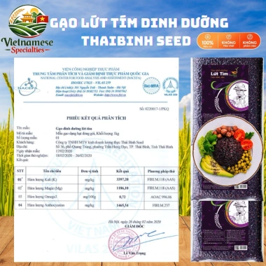 Gạo Lứt Tím Cao Cấp Thaibinh Seed Giàu Anthocyanin Thực Phẩm Kiêng Đặc Biệt Giá Ưu Đãi 44.100 VND 7