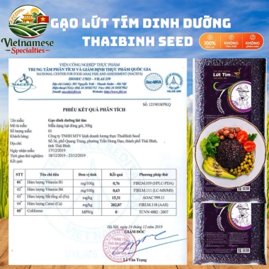 Gạo Lứt Tím Cao Cấp Thaibinh Seed Giàu Anthocyanin Thực Phẩm Kiêng Đặc Biệt Giá Ưu Đãi 44.100 VND 9
