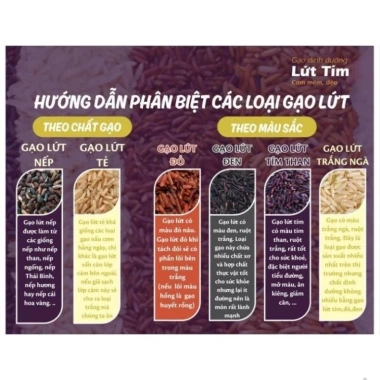 Gạo lứt tím dẻo thơm ngon đặc biệt - Ship rẻ, giá chỉ 31.900đ (giá gốc 39.875đ)